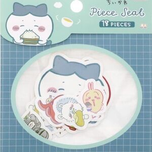 Brand New sunstar Chiikawa Piece Stickers Set (Mogu Mogu Blue)